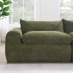 116 Inch Fully Compressed Sofa with High Density Foam