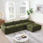 116 Inch Fully Compressed Sofa with High Density Foam