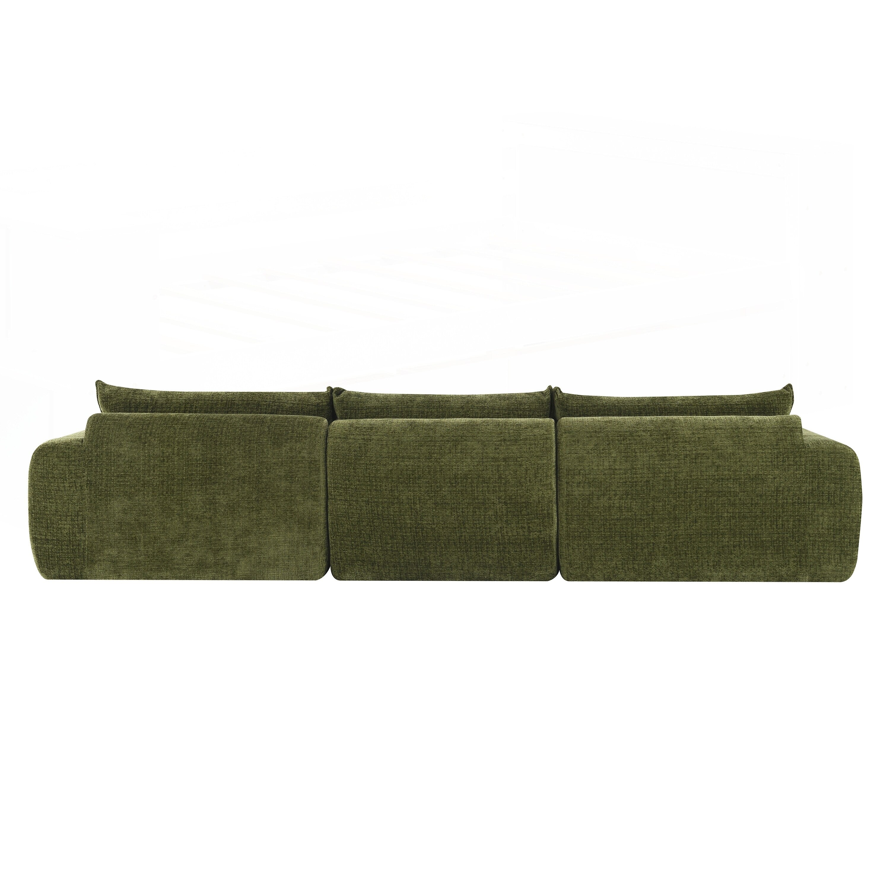 116 Inch Fully Compressed Sofa with High Density Foam