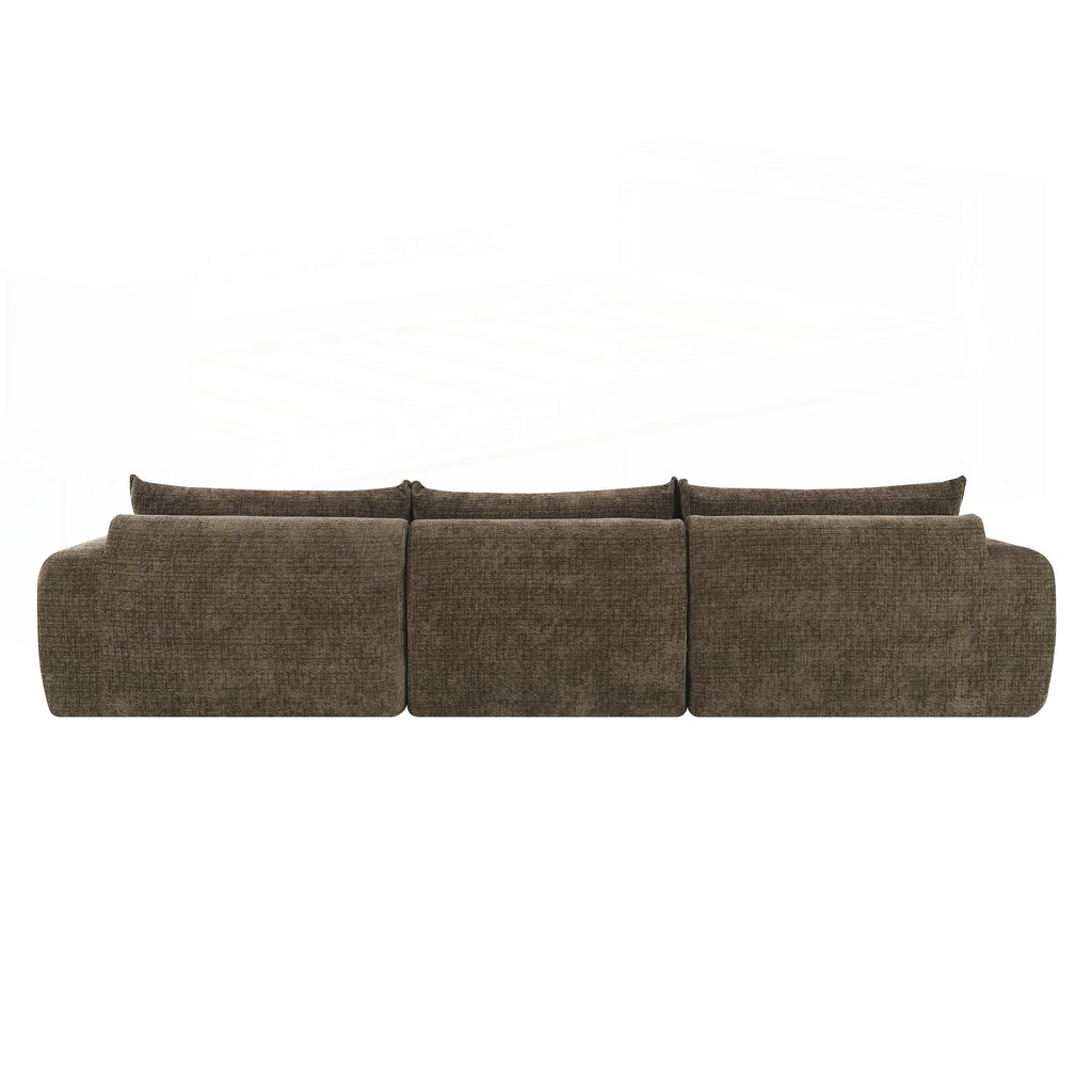 116 Inch Fully Compressed Sofa with High Density Foam