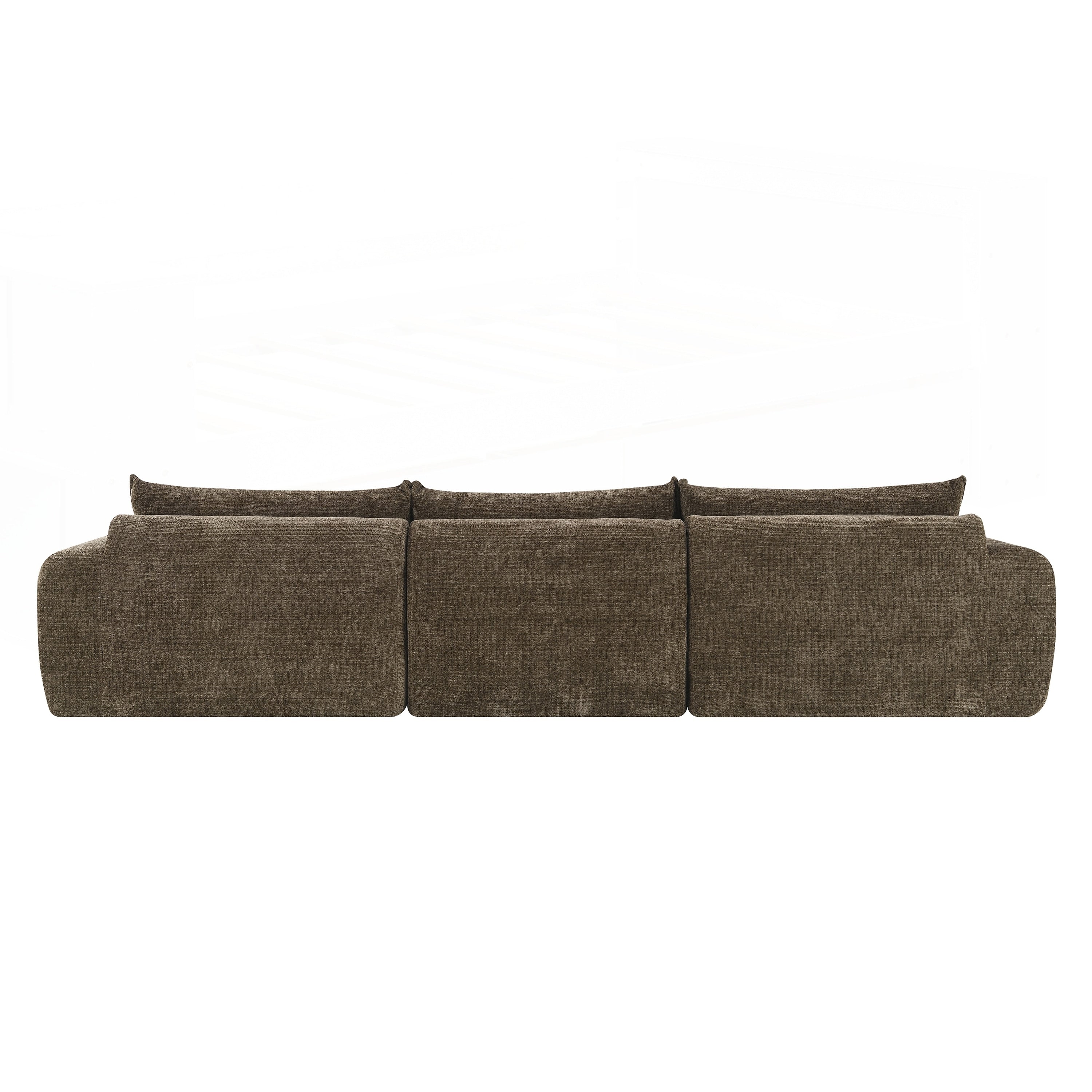 116 Inch Fully Compressed Sofa with High Density Foam
