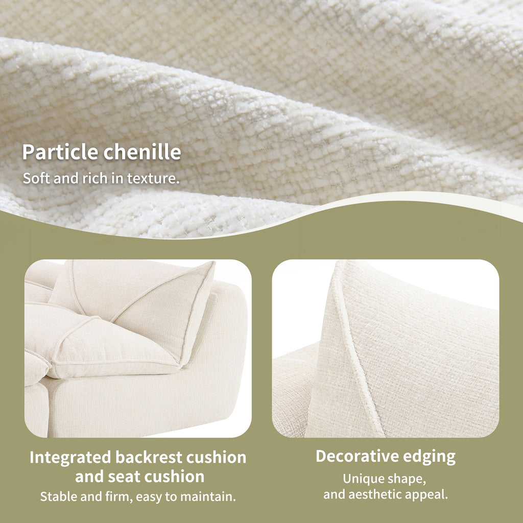 116 Inch Fully Compressed Sofa with High Density Foam