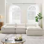 116 Inch Fully Compressed Sofa with High Density Foam