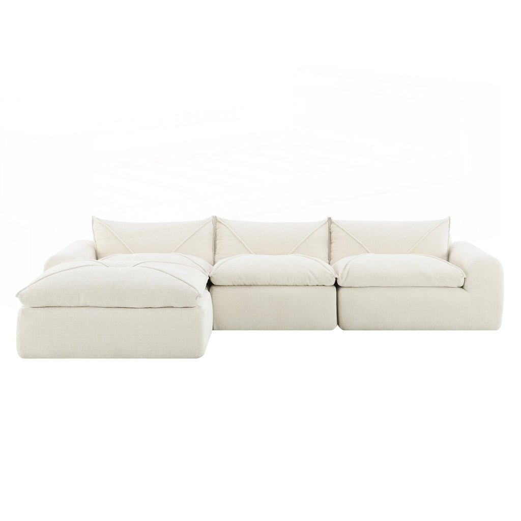 116 Inch Fully Compressed Sofa with High Density Foam