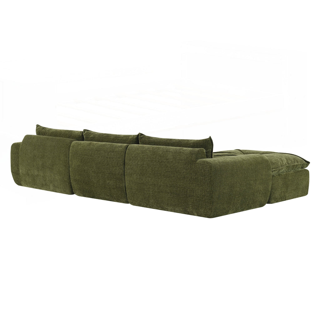 116 Inch Fully Compressed Sofa with High Density Foam