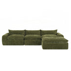116 Inch Fully Compressed Sofa with High Density Foam