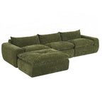116 Inch Fully Compressed Sofa with High Density Foam