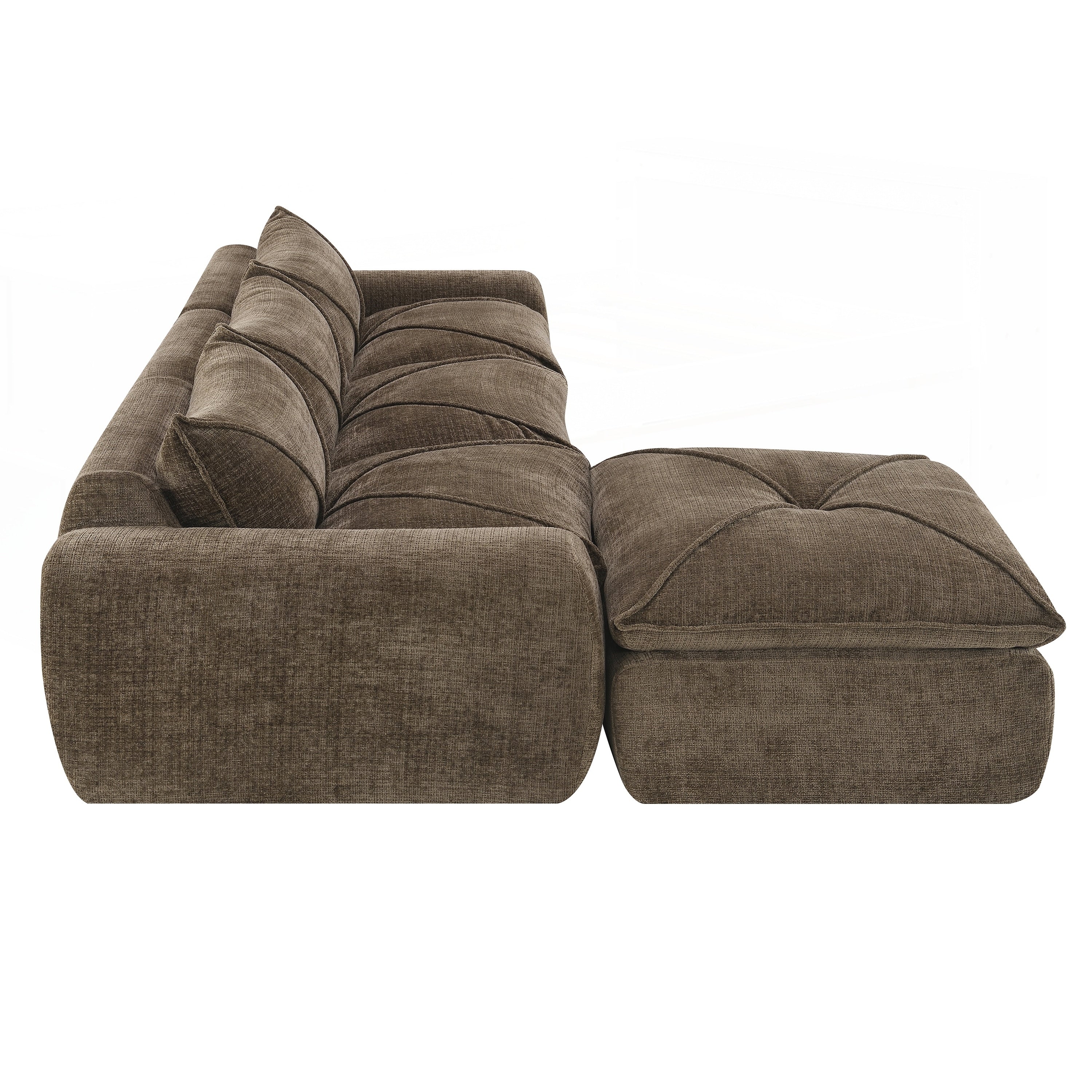 116 Inch Fully Compressed Sofa with High Density Foam