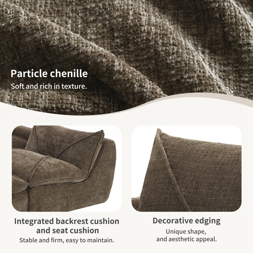 116 Inch Fully Compressed Sofa with High Density Foam