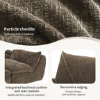 116 Inch Fully Compressed Sofa with High Density Foam