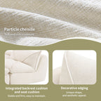 116'' Fully Compressed Sofa with High Density Foam, No Assembly Required, Legless Design without Frame