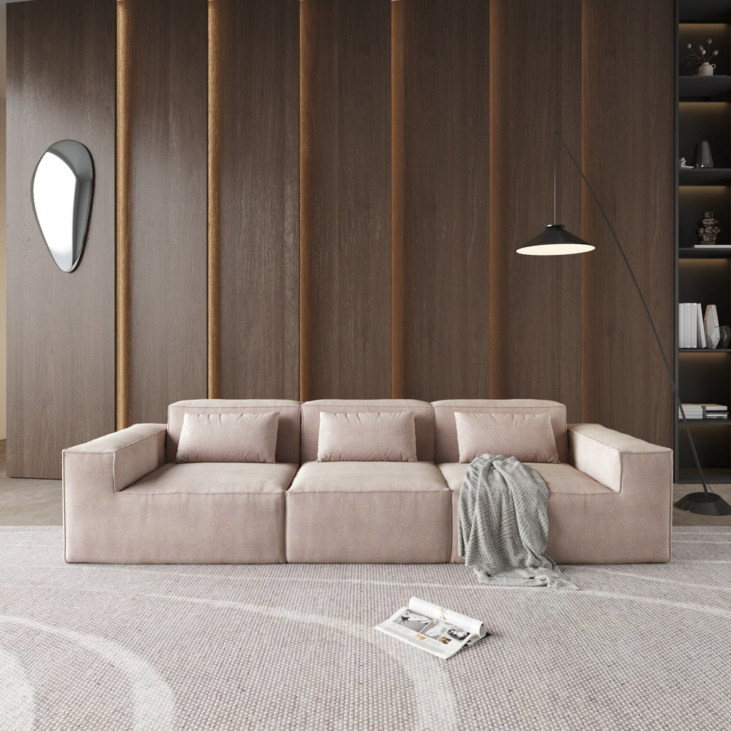 118 Modular Sectional Sofa, Huge Plus 3 Seater Cloud Couch, Modern Comfy Corduroy Couches