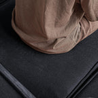 118 Modular Sofa Sectional Couch with Movable Fabric Cover & 3 Pillows, Comfy 3-Seater Corduroy Fabric Couch