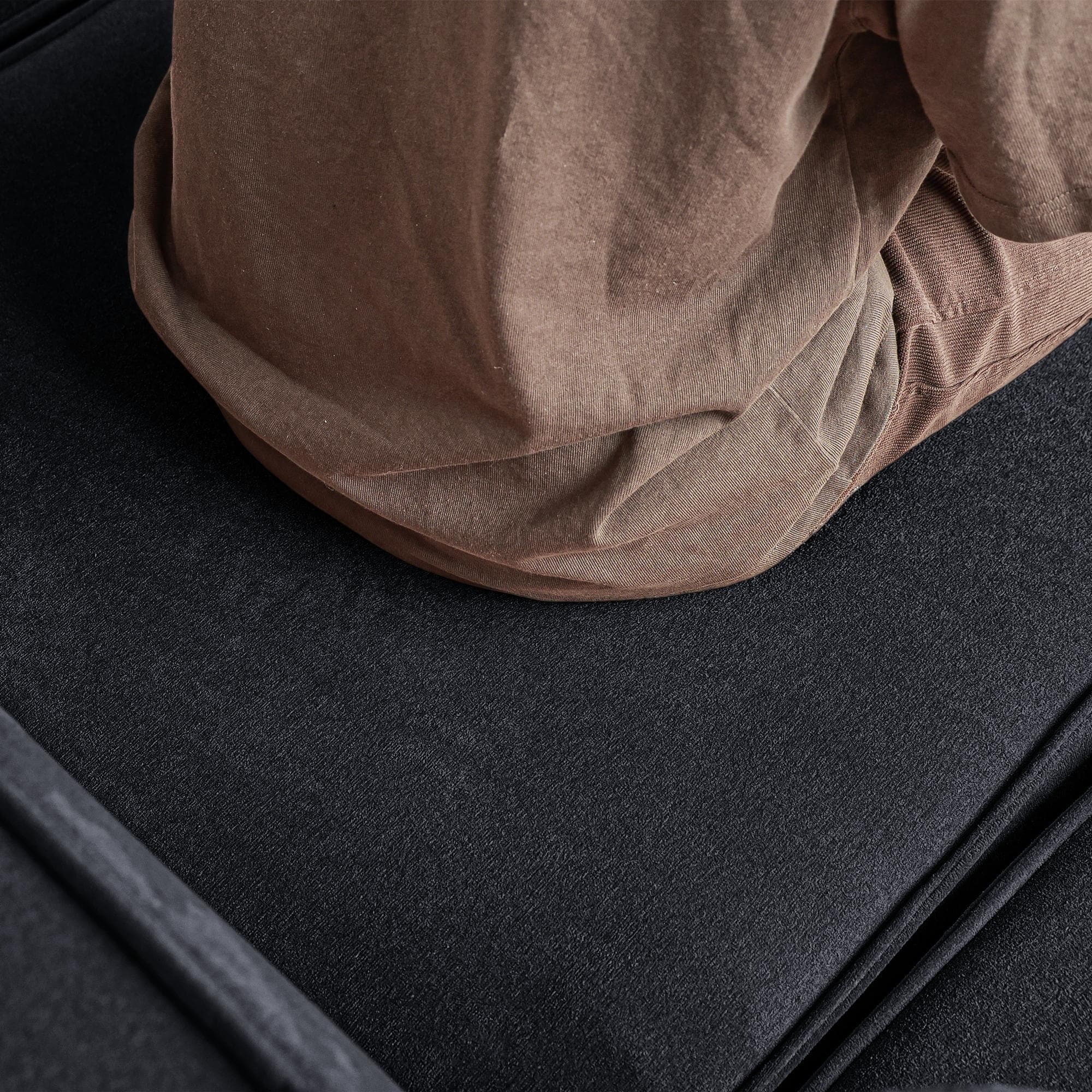 118 Modular Sofa Sectional Couch with Movable Fabric Cover & 3 Pillows, Comfy 3-Seater Corduroy Fabric Couch