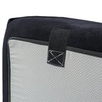 118 Modular Sofa Sectional Couch with Movable Fabric Cover & 3 Pillows, Comfy 3-Seater Corduroy Fabric Couch