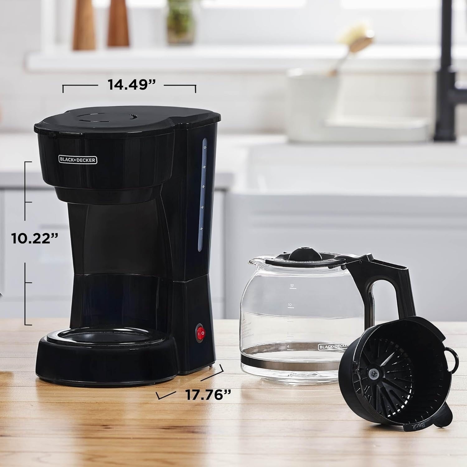 12-Cup Coffee Maker, Vortex Technology, Non-Drip Carafe