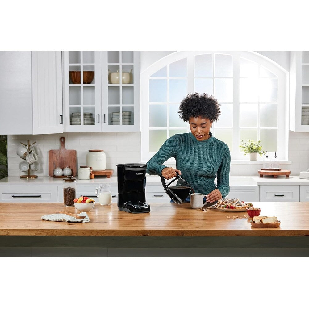 12-Cup Digital Coffee Maker, Programmable, Washable Filter, Sneak-A-Cup, Auto Brew, Keep Hot Plate, Black