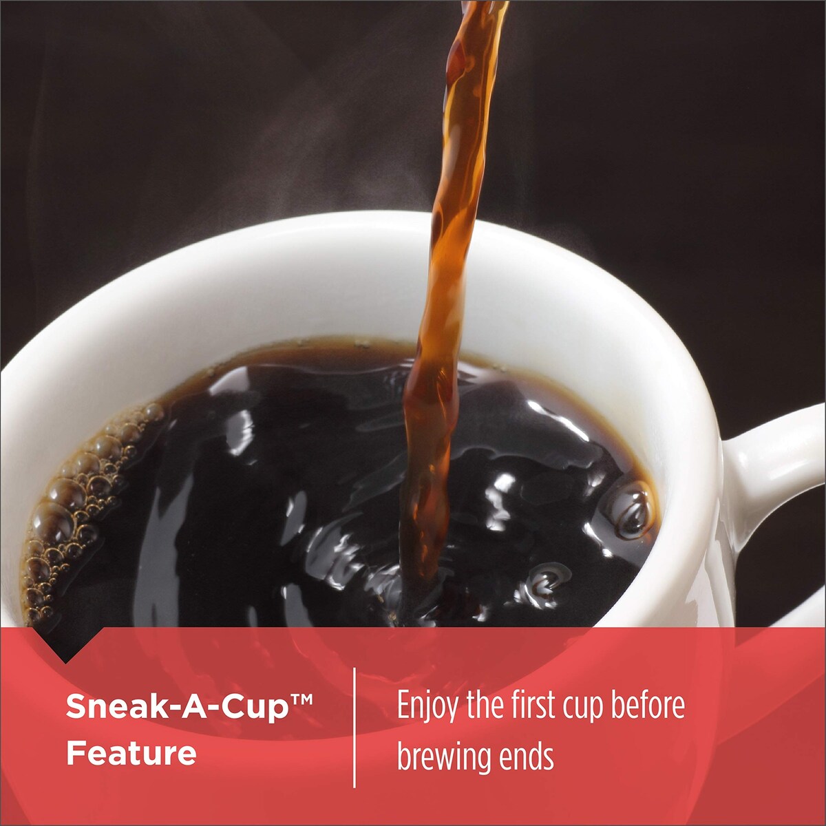 12-Cup Mill and Brew Coffe Maker, CM5000B, 24-Hour Programble, Built-in Grinder, Sneak-A-Cup, Permanent Washable Fitler