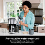 12-Cup Programmable Coffee Brewer, 2 Brew Styles, Adjustable Warm Plate, 60oz Reservoir, Delay Brew, Black Stainless