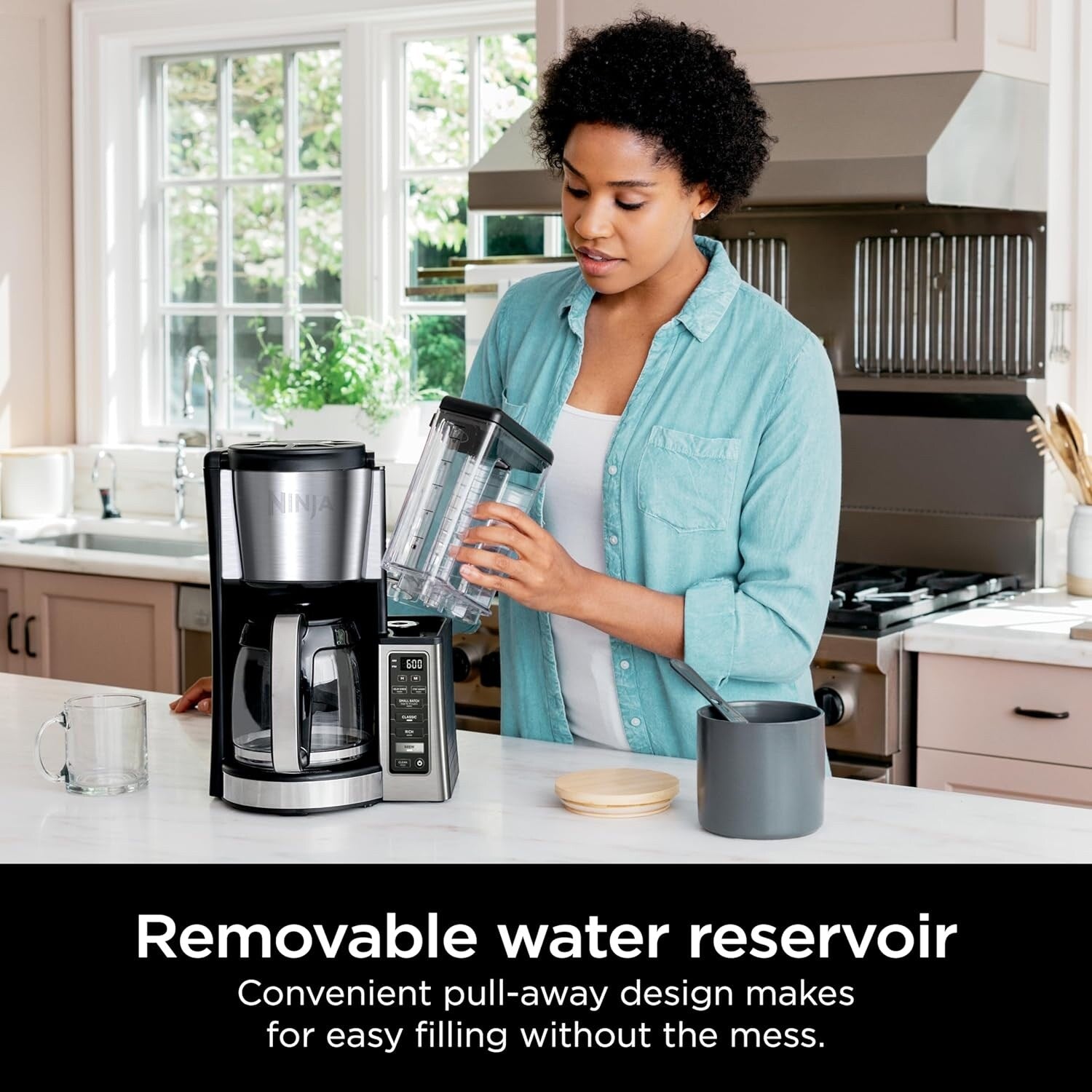 12-Cup Programmable Coffee Brewer, 2 Brew Styles, Adjustable Warm Plate, 60oz Reservoir, Delay Brew, Black Stainless