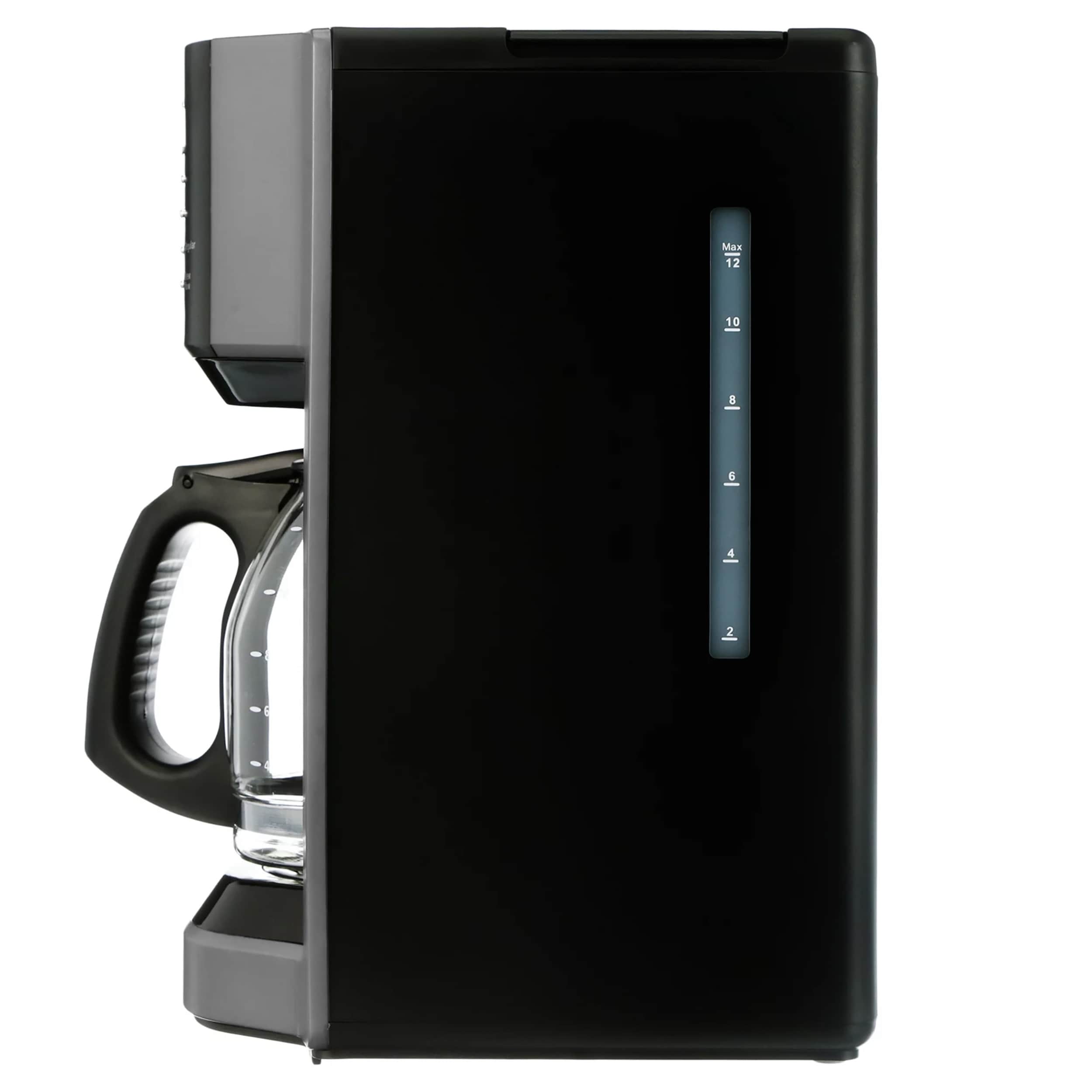 12 Cup Programmable Coffee Maker with Rapid Brew in Silver