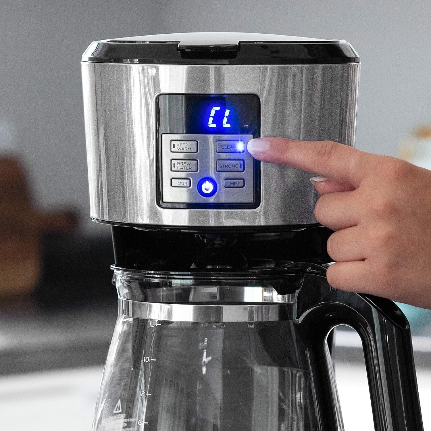12-Cup Programmable Coffee Maker, Vortex Brew Technology, Black