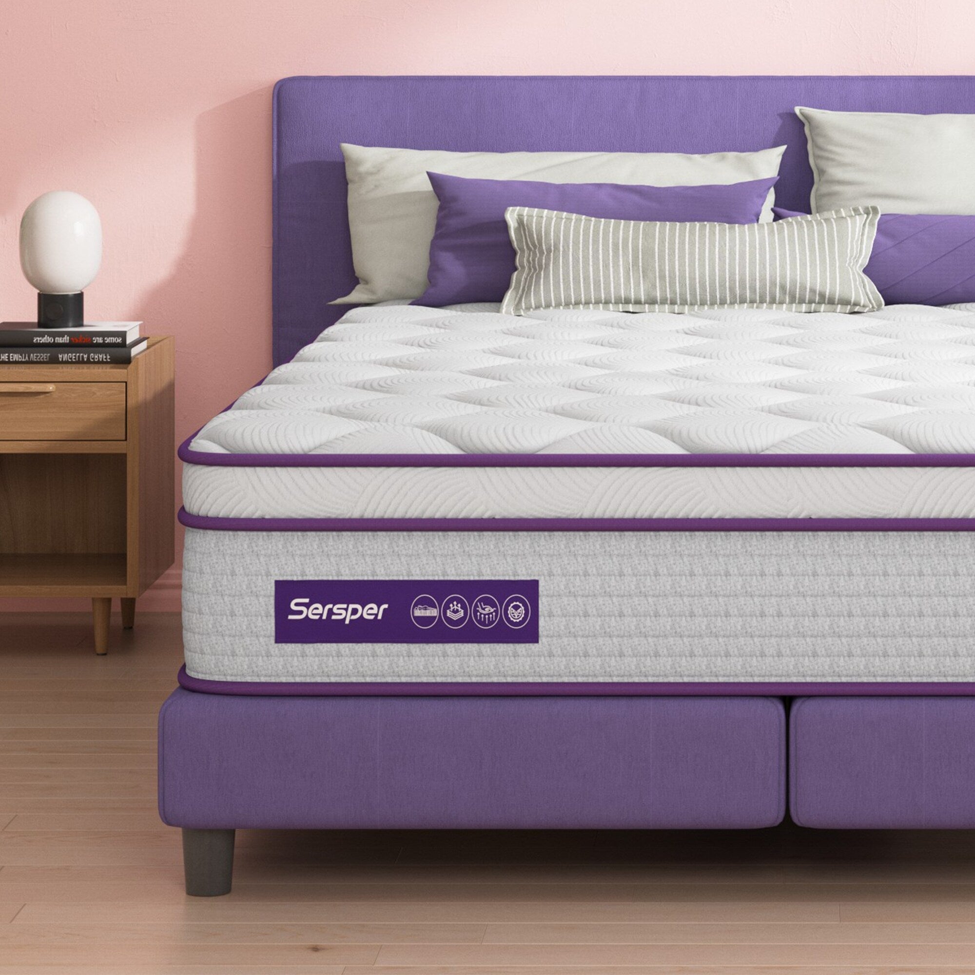 12 Inch Hybrid Mattress, Memory Foam and Individually Pocket Springs Mattress,Mattress in Box