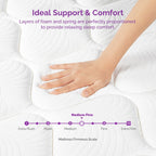 12 Inch Hybrid Mattress, Memory Foam and Individually Pocket Springs Mattress,Mattress in Box
