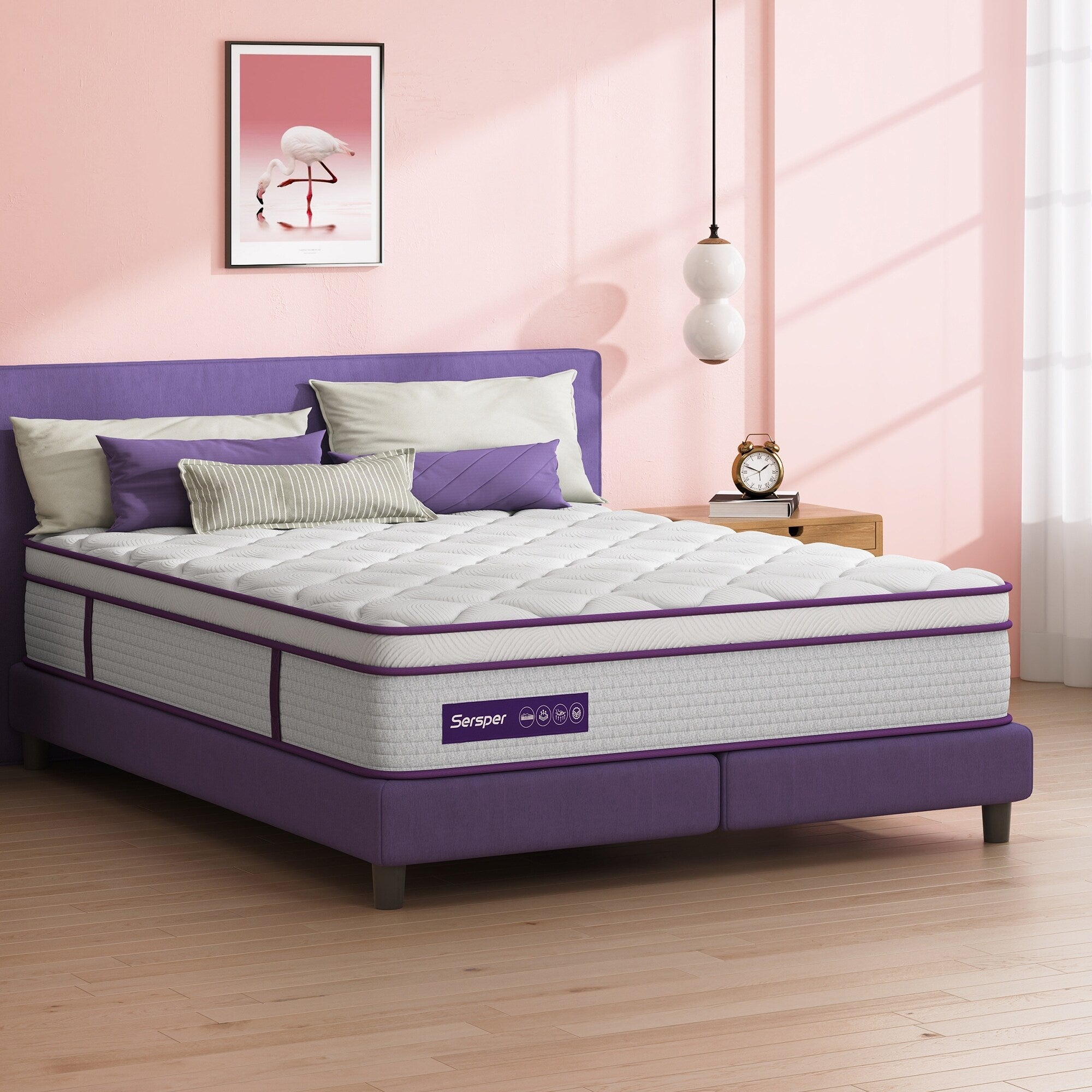 12 Inch Hybrid Mattress, Memory Foam and Individually Pocket Springs Mattress,Mattress in Box
