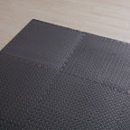 12 Tiles Gym Foam Puzzle Floor Tiles 24x24 Interlocking Floor Mats 48sq.ft