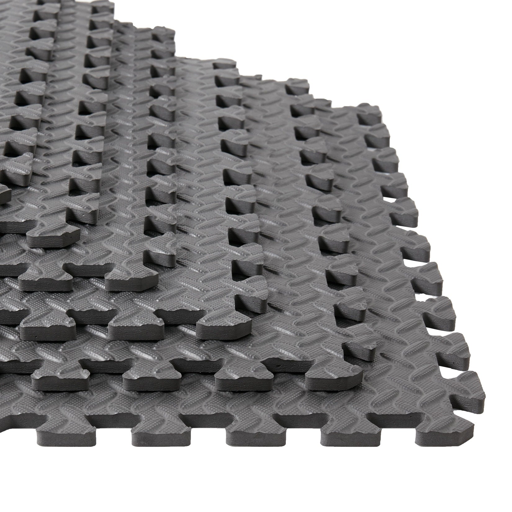 12 Tiles Gym Foam Puzzle Floor Tiles 24x24 Interlocking Floor Mats 48sq.ft