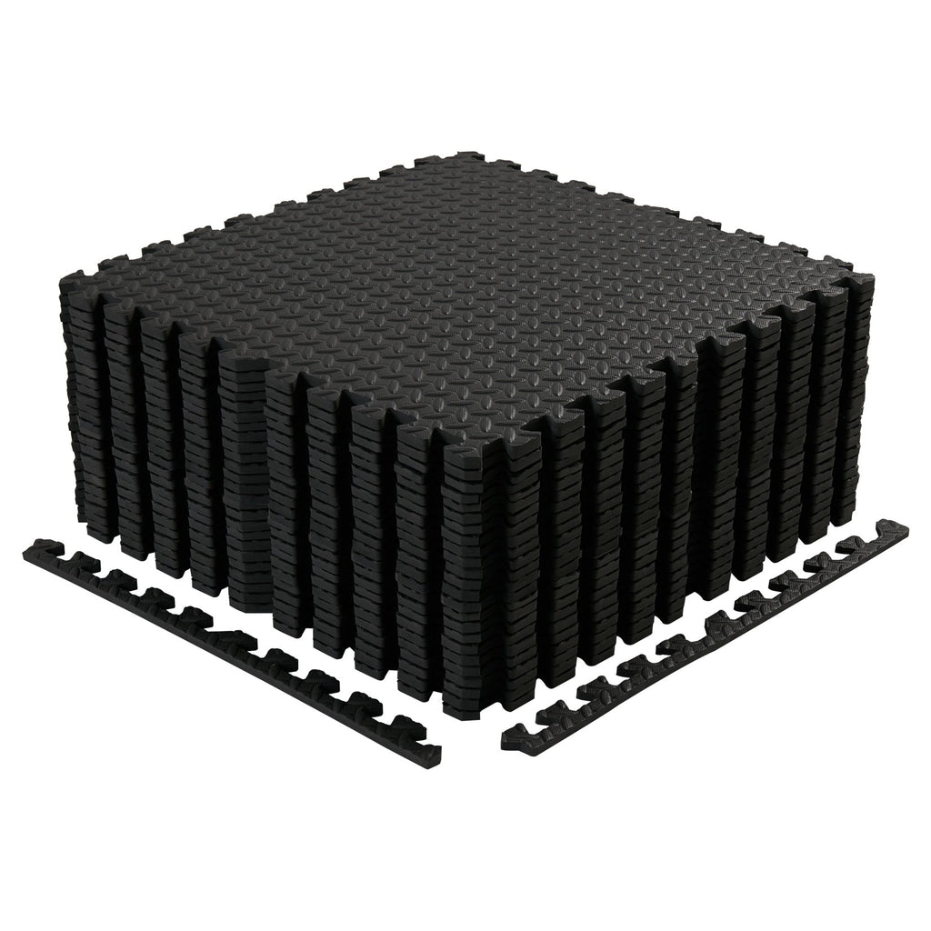 12 Tiles Gym Foam Puzzle Floor Tiles 24x24 Interlocking Floor Mats 48sq.ft
