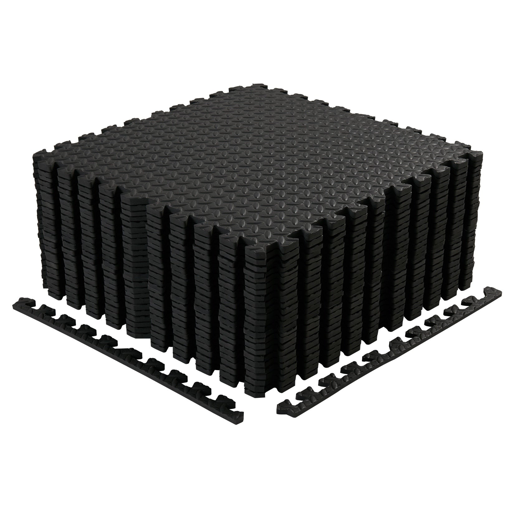 12 Tiles Gym Foam Puzzle Floor Tiles 24x24 Interlocking Floor Mats 48sq.ft