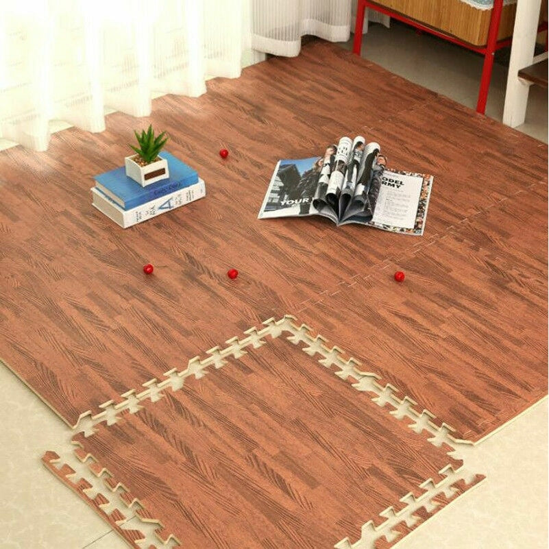 12 Tiles Gym Foam Puzzle Floor Tiles 24x24 Interlocking Floor Mats 48sq.ft