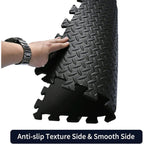 12 Tiles Gym Foam Puzzle Floor Tiles 24x24 Interlocking Floor Mats 48sq.ft