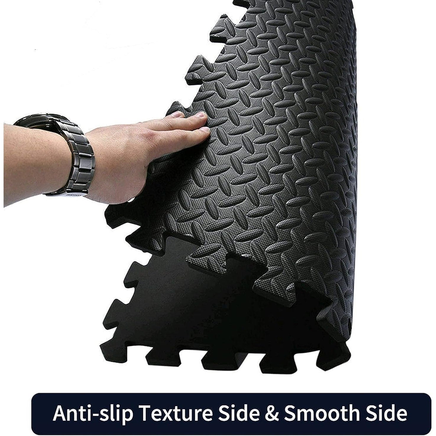 12 Tiles Gym Foam Puzzle Floor Tiles 24x24 Interlocking Floor Mats 48sq.ft