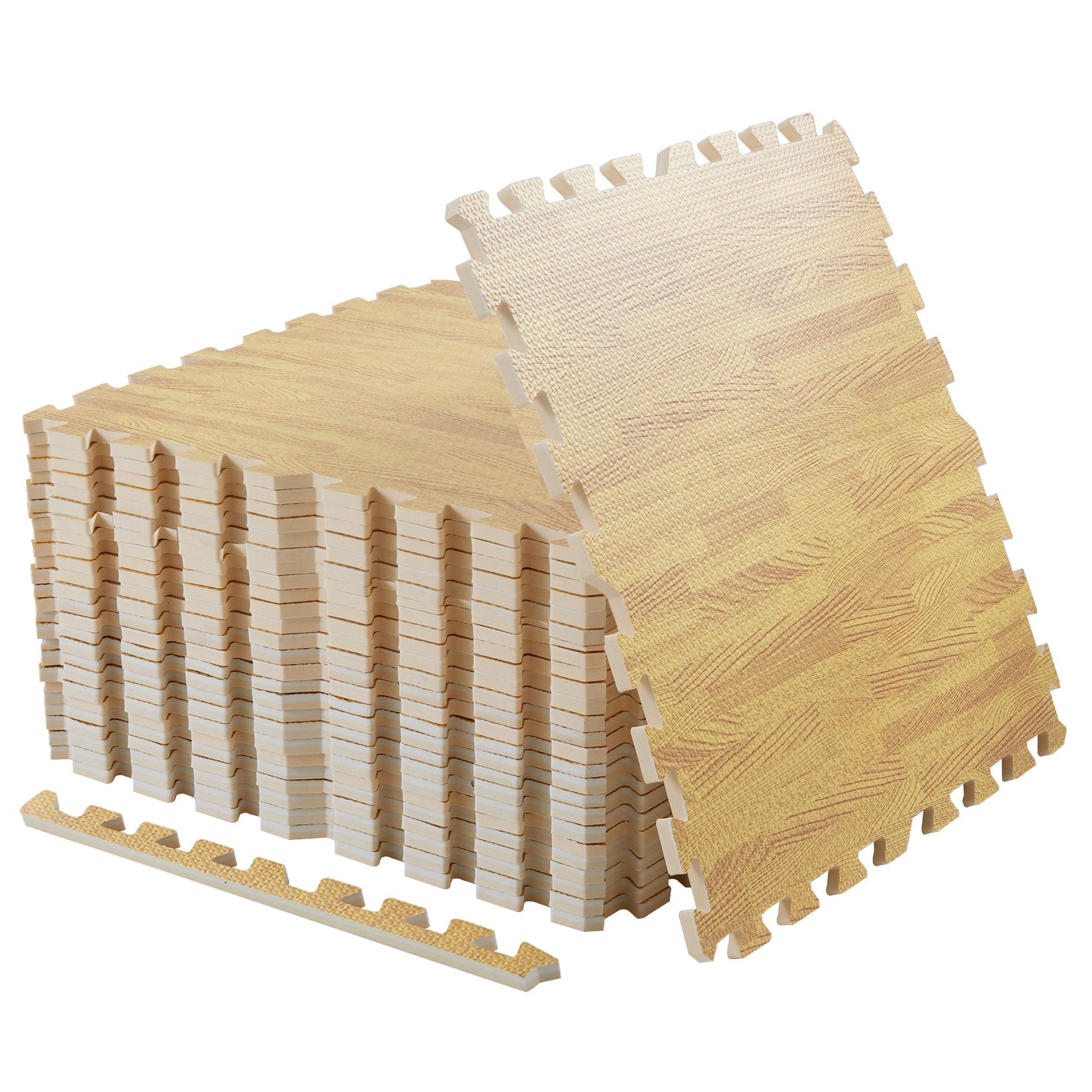 12 Tiles Gym Foam Puzzle Floor Tiles 24x24 Interlocking Floor Mats 48sq.ft