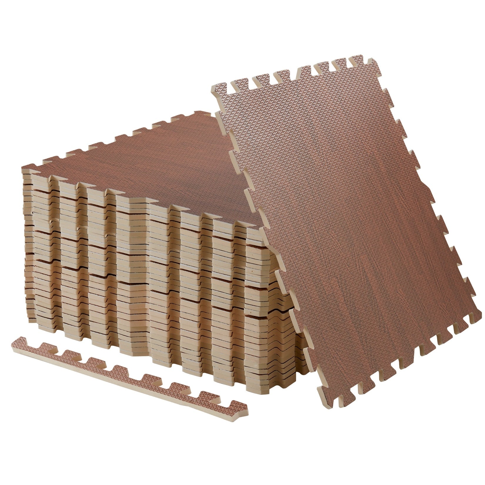 12 Tiles Gym Foam Puzzle Floor Tiles 24x24 Interlocking Floor Mats 48sq.ft