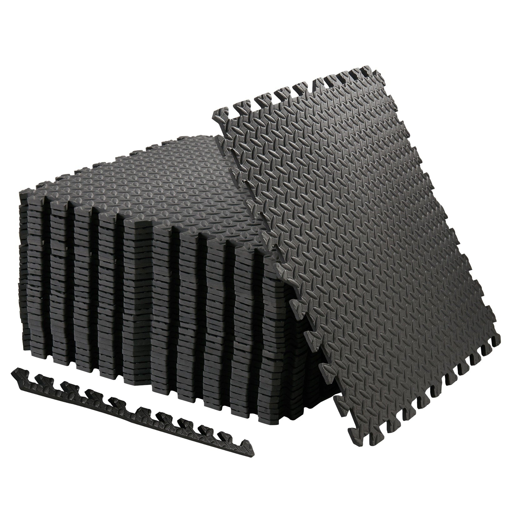 12 Tiles Gym Foam Puzzle Floor Tiles 24x24 Interlocking Floor Mats 48sq.ft