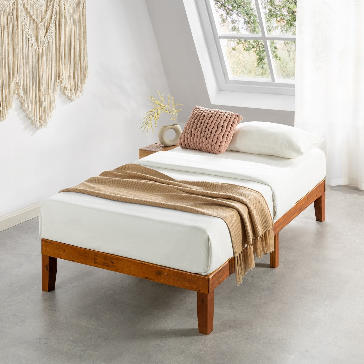 12 Classic Solid Wood Platform Bed Frame