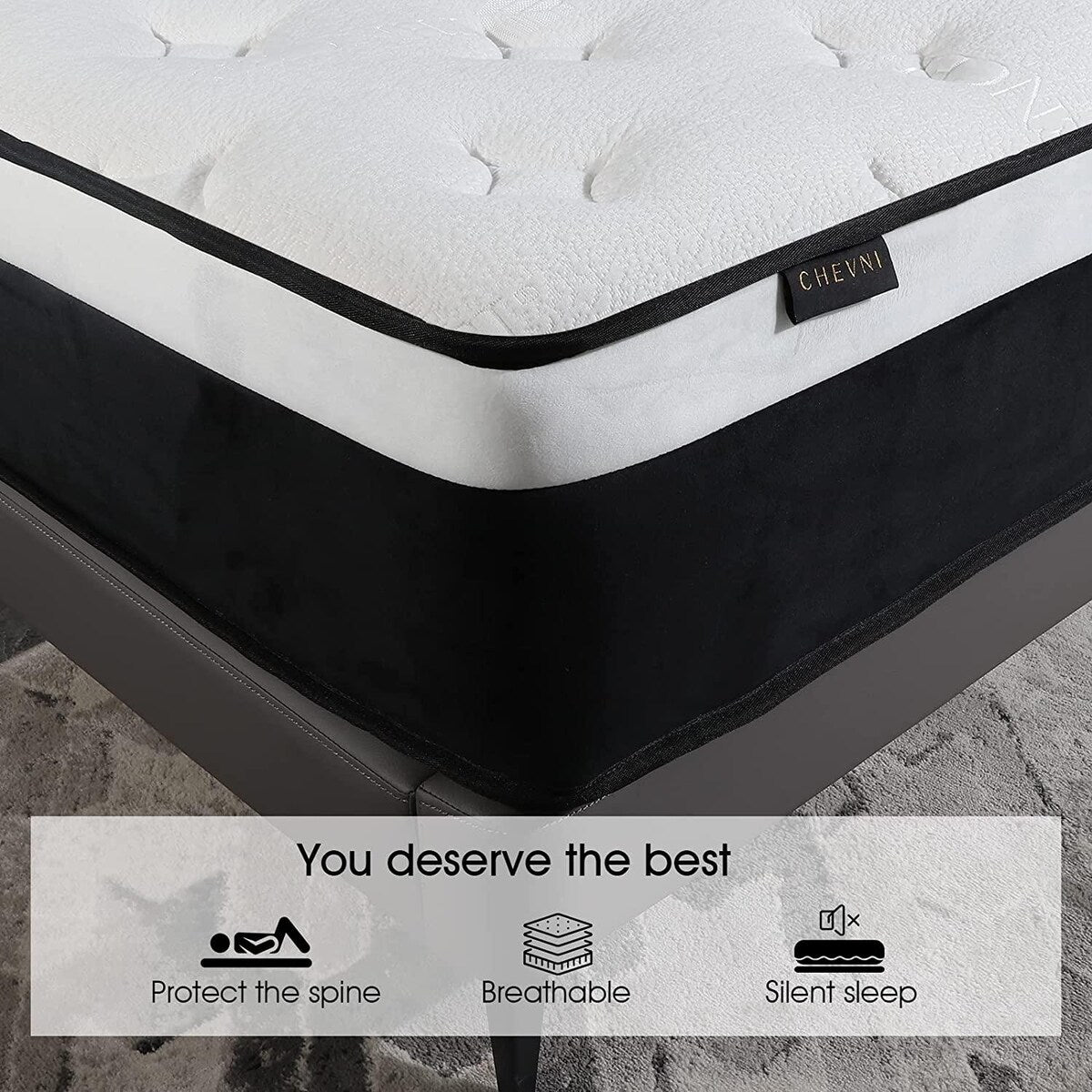 12 Medium Memory Foam Hybrid Mattress in a box