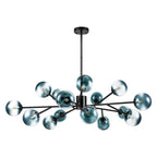 Modern Large Bubble Sputnik Chandelier in Black or Gold for Dining Room