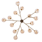 Modern Large Bubble Sputnik Chandelier in Black or Gold for Dining Room