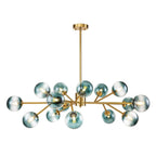 Modern Large Bubble Sputnik Chandelier in Black or Gold for Dining Room