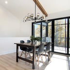 Modern Large Bubble Sputnik Chandelier in Black or Gold for Dining Room