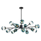 Modern Large Bubble Sputnik Chandelier in Black or Gold for Dining Room