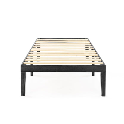 16 Inch Classic Solid Wood Platform Bed Frame in Multiple Finishes