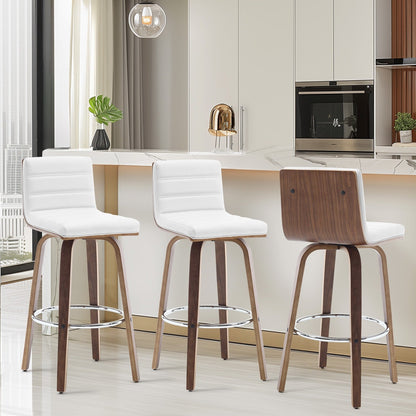 26/29 Faux Leather Swivel Bar/Counter Stools, Set of 2/3