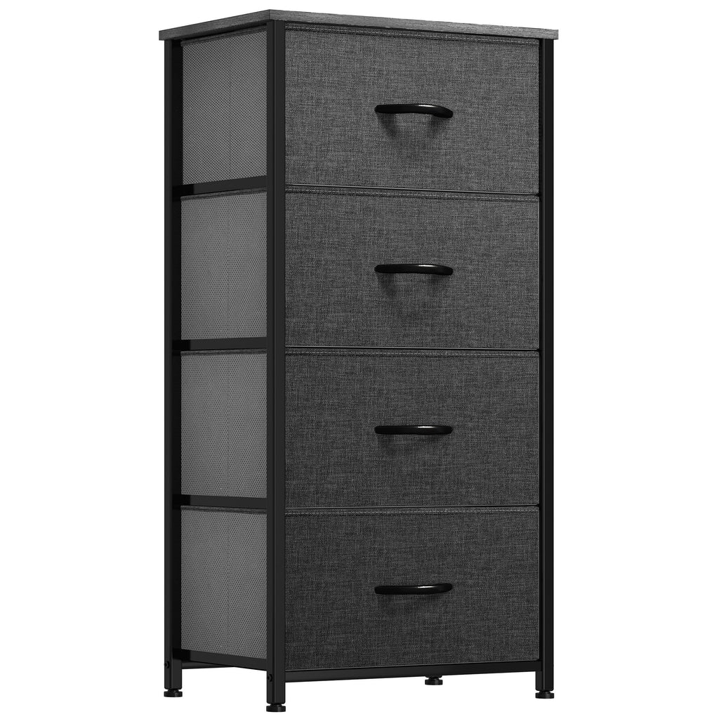Modern 4/8/10-drawer Bedroom Fabric Dresser Storage Tower with Wood Top