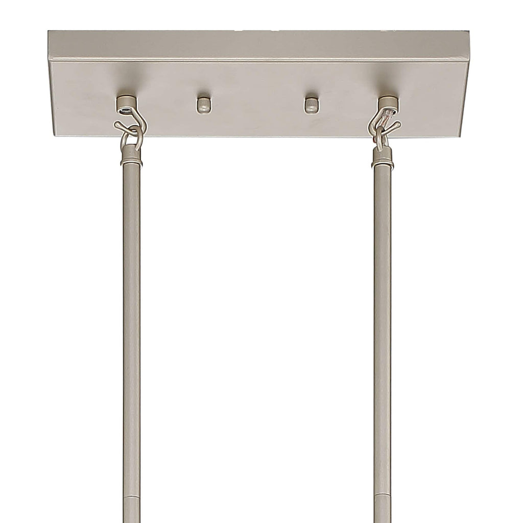 37in Mid-century Modern 5-light Crystal Rectangle Chandelier for Dining Room - 37 inches